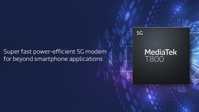 MediaTek uvedl 5G modem T800 s rychlostí až 7,9 Gbps, tedy téměř 1 GB/s