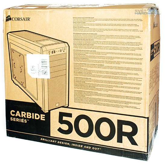 Corsair Carbide 500R - balení skříně