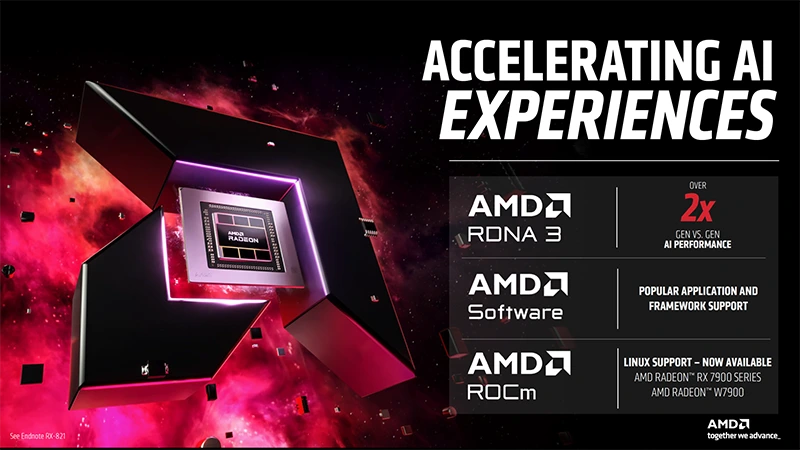 AMD také říká, že GPU jsou pro AI mnohem lepší než NPU, RX 7900 XT až 8× výkonnější