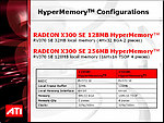 Verze Radeonu X300 SE HyperMemory