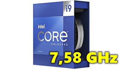 Intel Core i9-13900K rekordně přetaktován na 7,58 GHz na všech P-Core