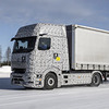 Mercedes-Benz testoval elektrotrucky eActros v mrazivém Finsku při -25 °C