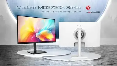 MSI Modern MD272QX: pracovní monitor s vyšší frekvencí 100 Hz a Adaptive-Sync