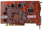 Asus Radeon 9600XT - zadní strana karty