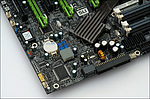 EVGA nForce 780i SLI – levý dolní roh desky