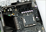 EVGA nForce 780i SLI – okolí patice procesoru