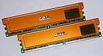 GX22GB9280PDC, typický „oranžový“ hliníkový chladič a pracovní frekvence 1160 MHz – to to jsou nejnovější a nejrychlejší paměti od firmy GeIL DDR2 Ultra 1160 Plus