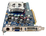 Asus GeForce PCX 5900 - Konektory s chladičem