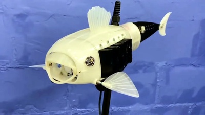 Robotická ryba Gilbert vyhrála soutěž o robo-zvíře, které zlepší životní prostředí