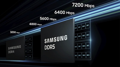 Samsung vyvíjí 32Gb DDR5 čipy pro 1TB paměťové moduly