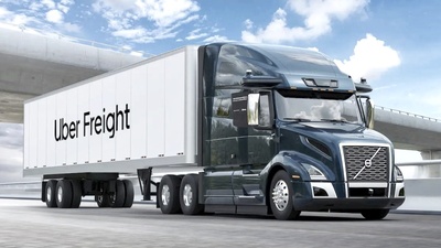 Uber Freight nabízí elektrické tahače Volvo jako Truck-as-a-Service
